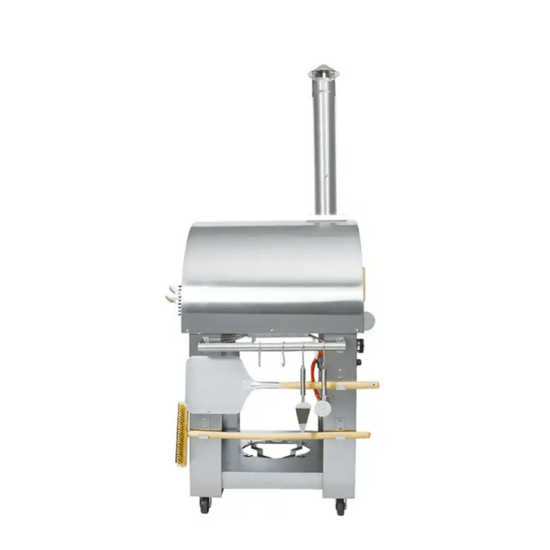 Kokomo Grills 32” Dual Fuel Stainless Steel Pizza Oven (Gas or Wood-Fired)