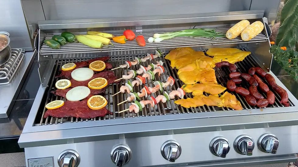 Kokomo Grills 40” 5-Burner Built-In BBQ Gas Grill with Infrared Back Burner