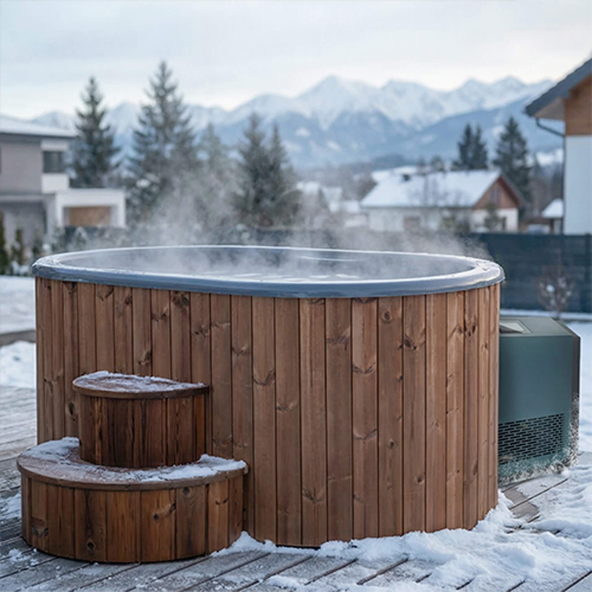 SaunaLife Model S2NC/BC 2-Person Immersion Tub With Combination Water Chiller And Heater