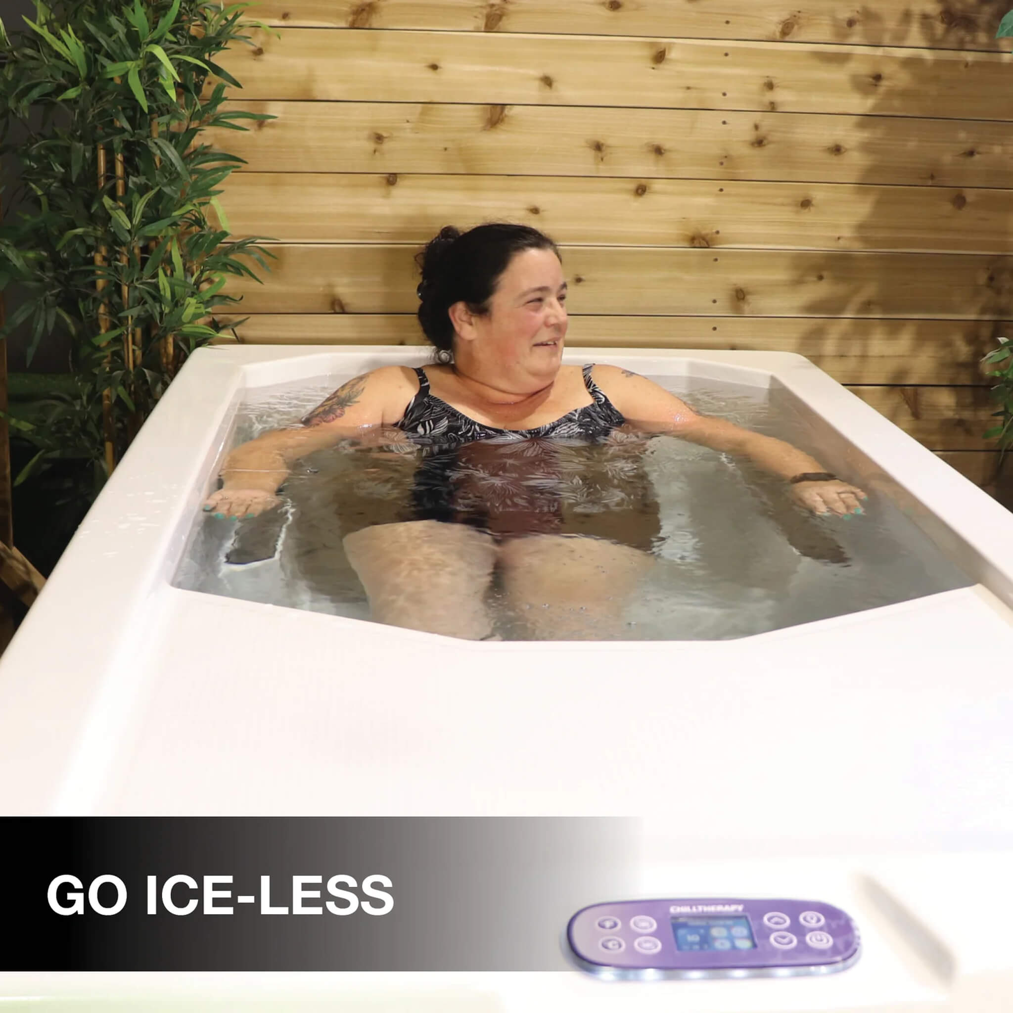 CSC 1000 Premium Cold Plunge Spa Tub With Built-In Ozone And Multi-Coloured Exterior Lighting