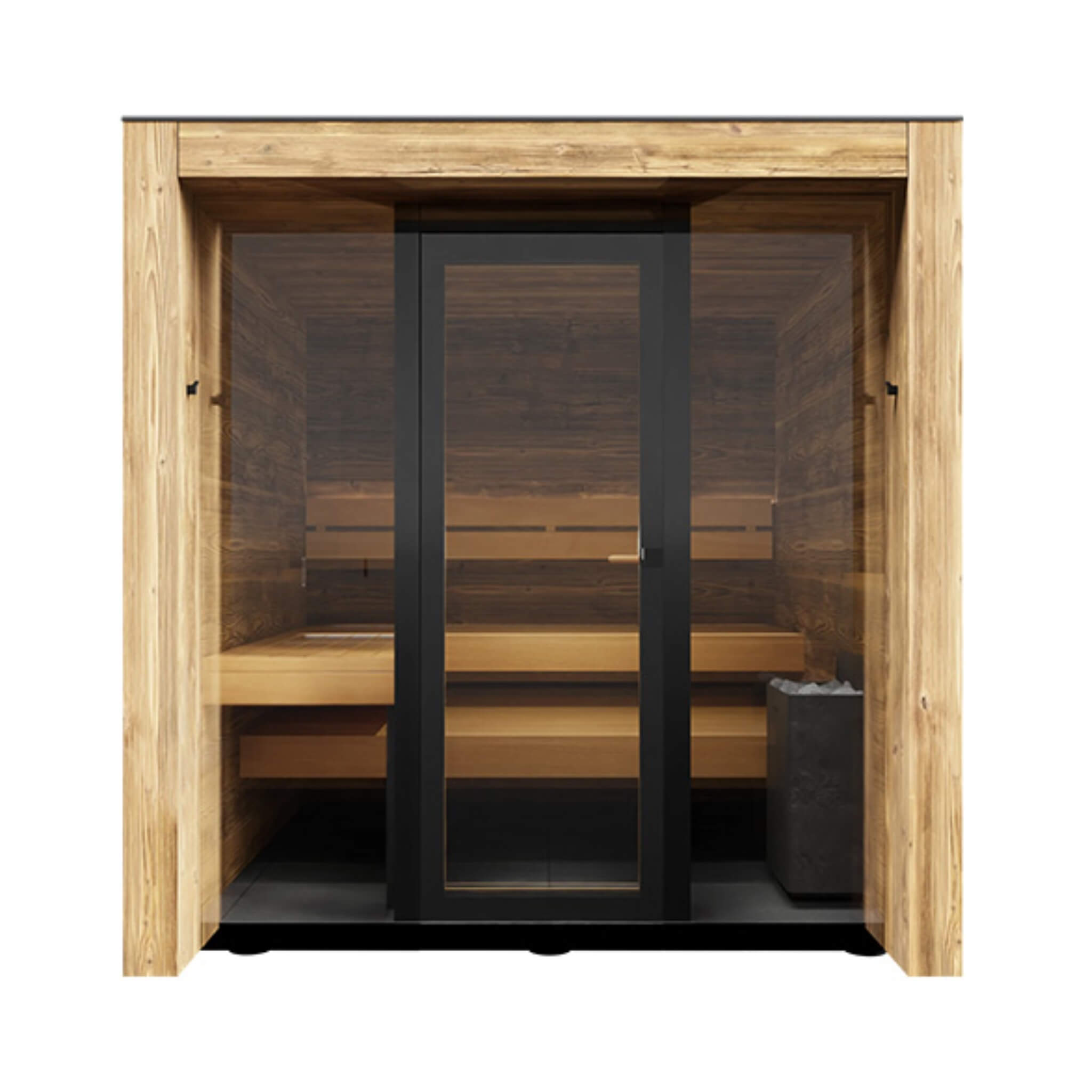 ThermaSol Fortis Fully-Assembled 4-Person Outdoor Sauna Cabin
