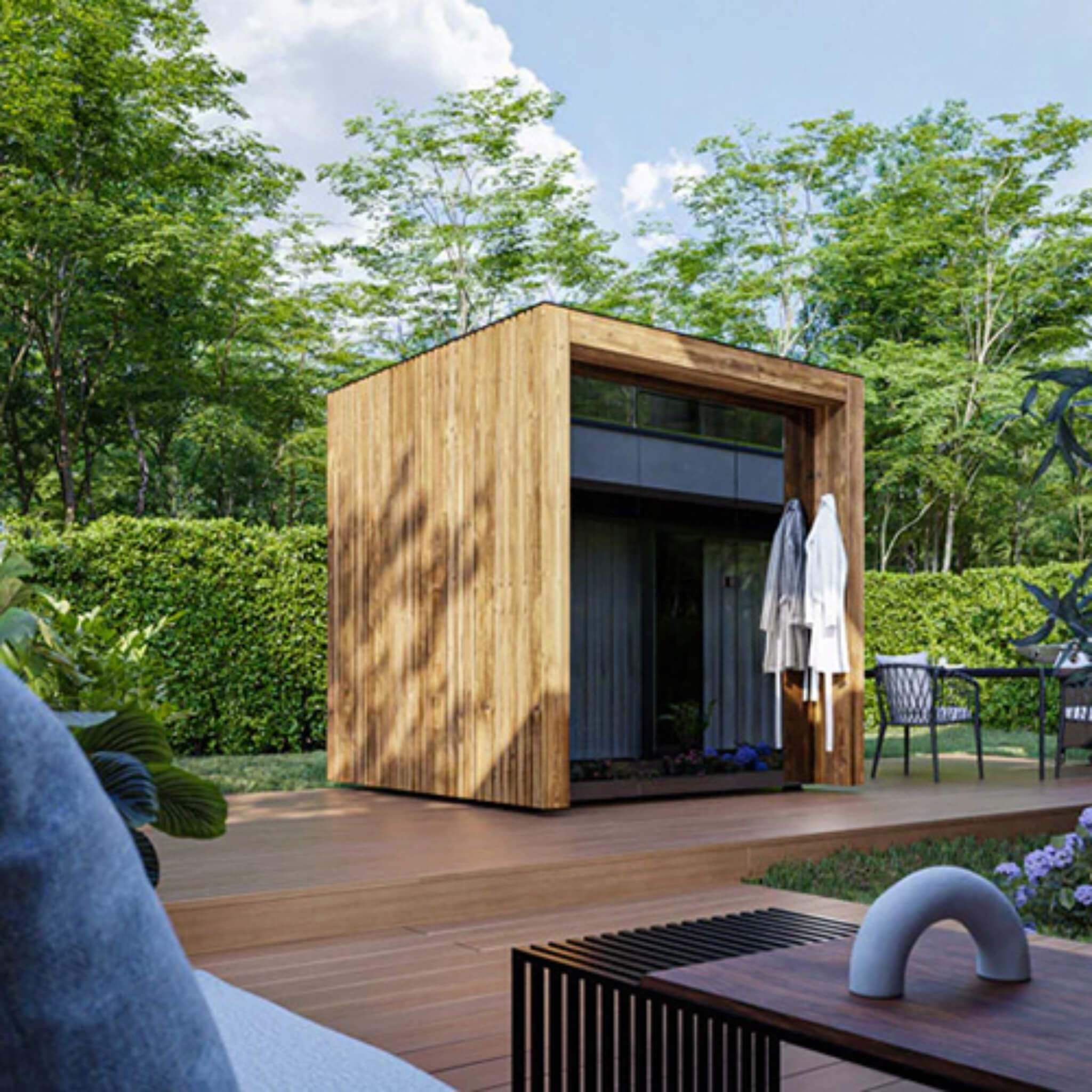 ThermaSol Fortis Fully-Assembled 4-Person Outdoor Sauna Cabin