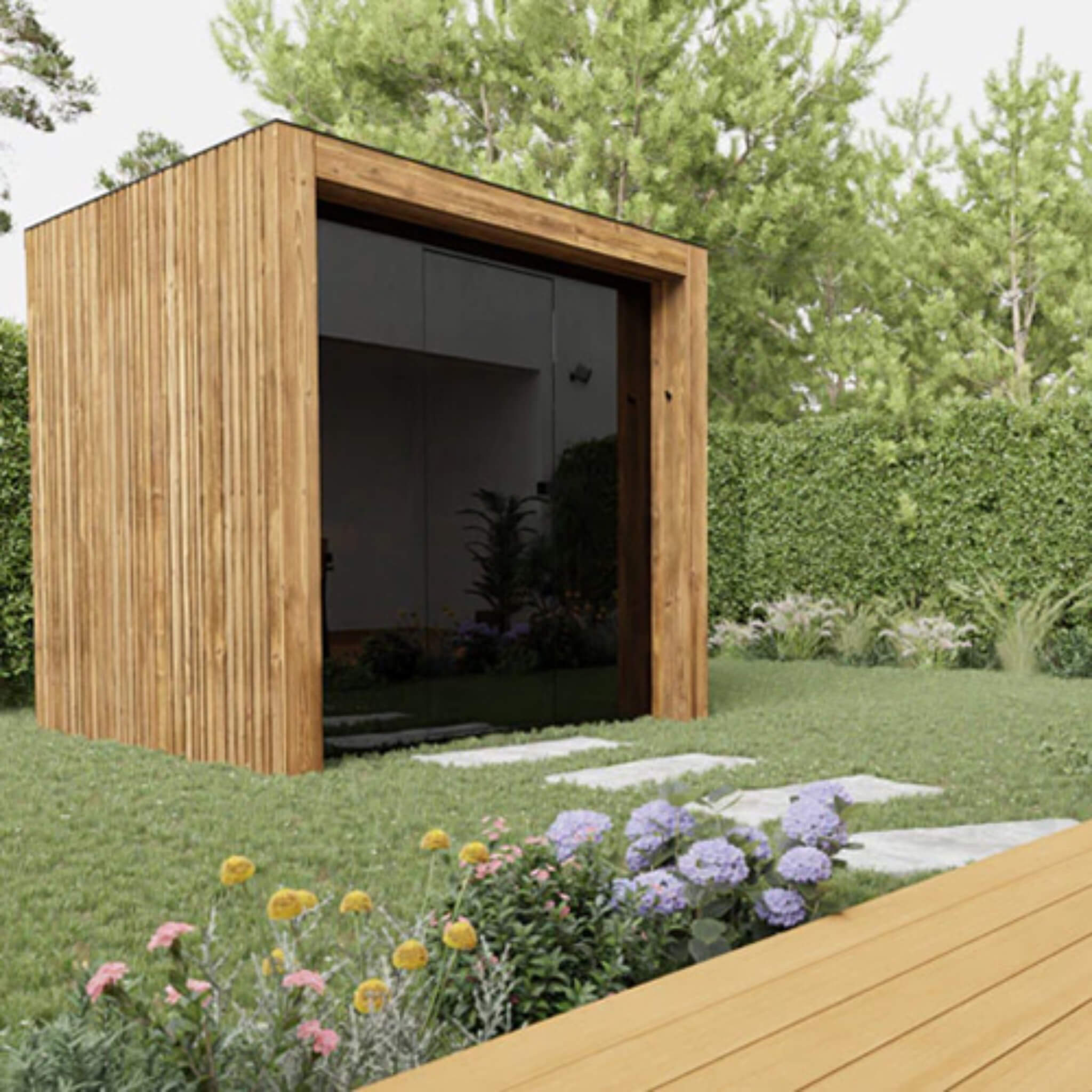 ThermaSol Fortis Fully-Assembled 4-Person Outdoor Sauna Cabin