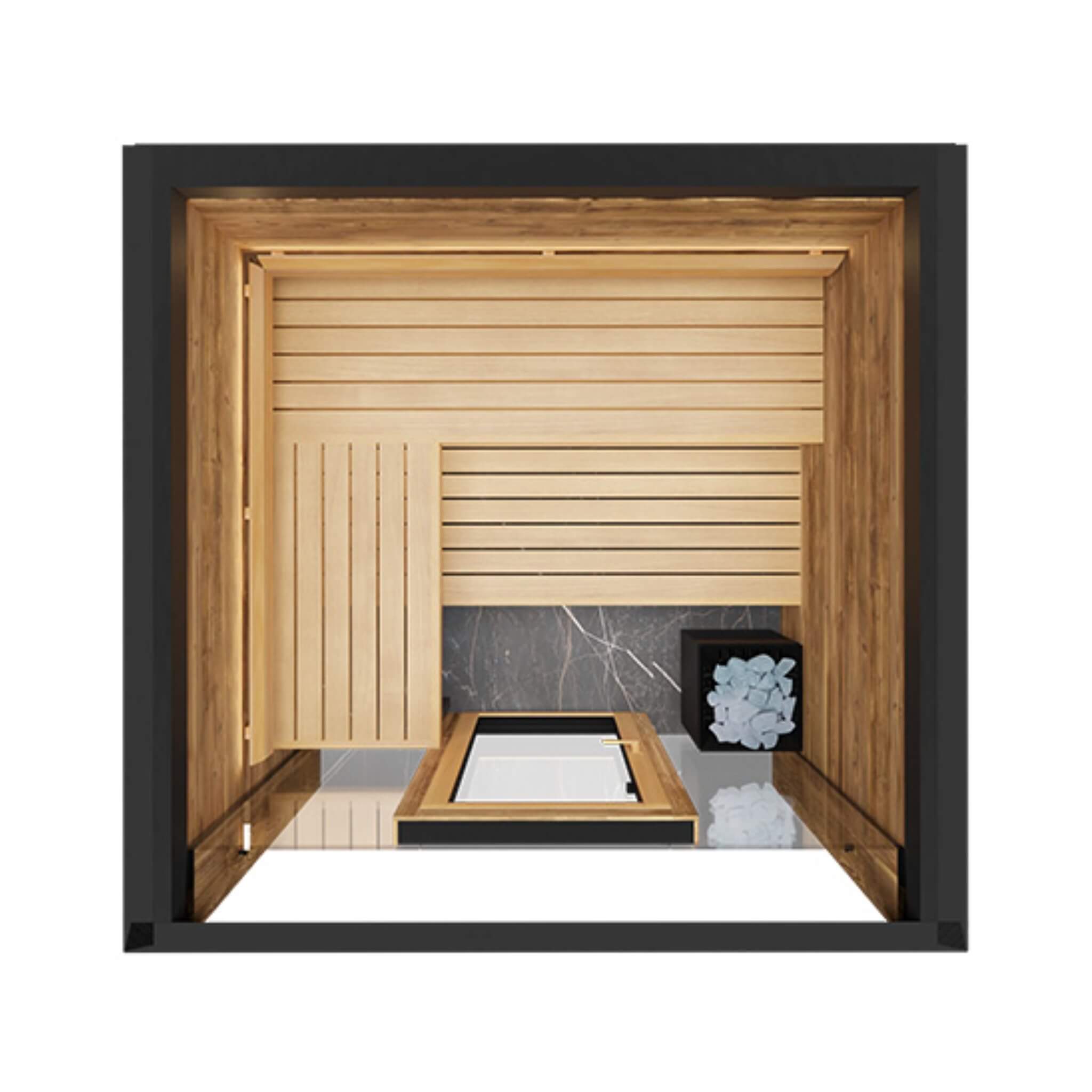 ThermaSol Fortis Fully-Assembled 4-Person Outdoor Sauna Cabin