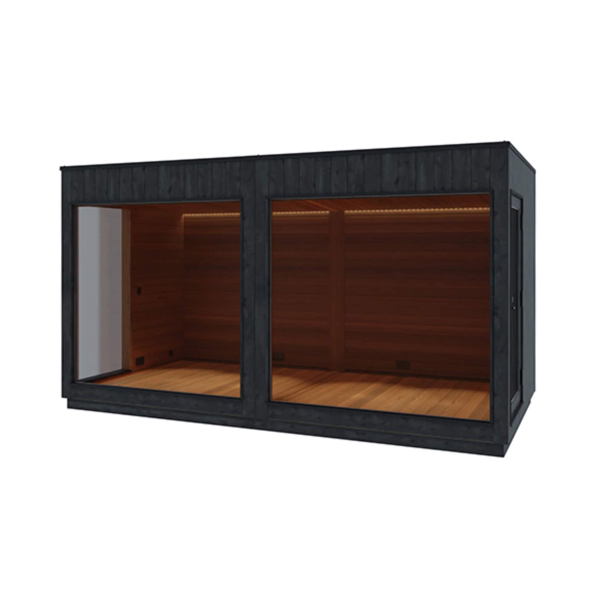 ThermaSol Nordic Misty XL Lounge 2-Entrance Outdoor Sauna Cabin 1 Door (Right Side)