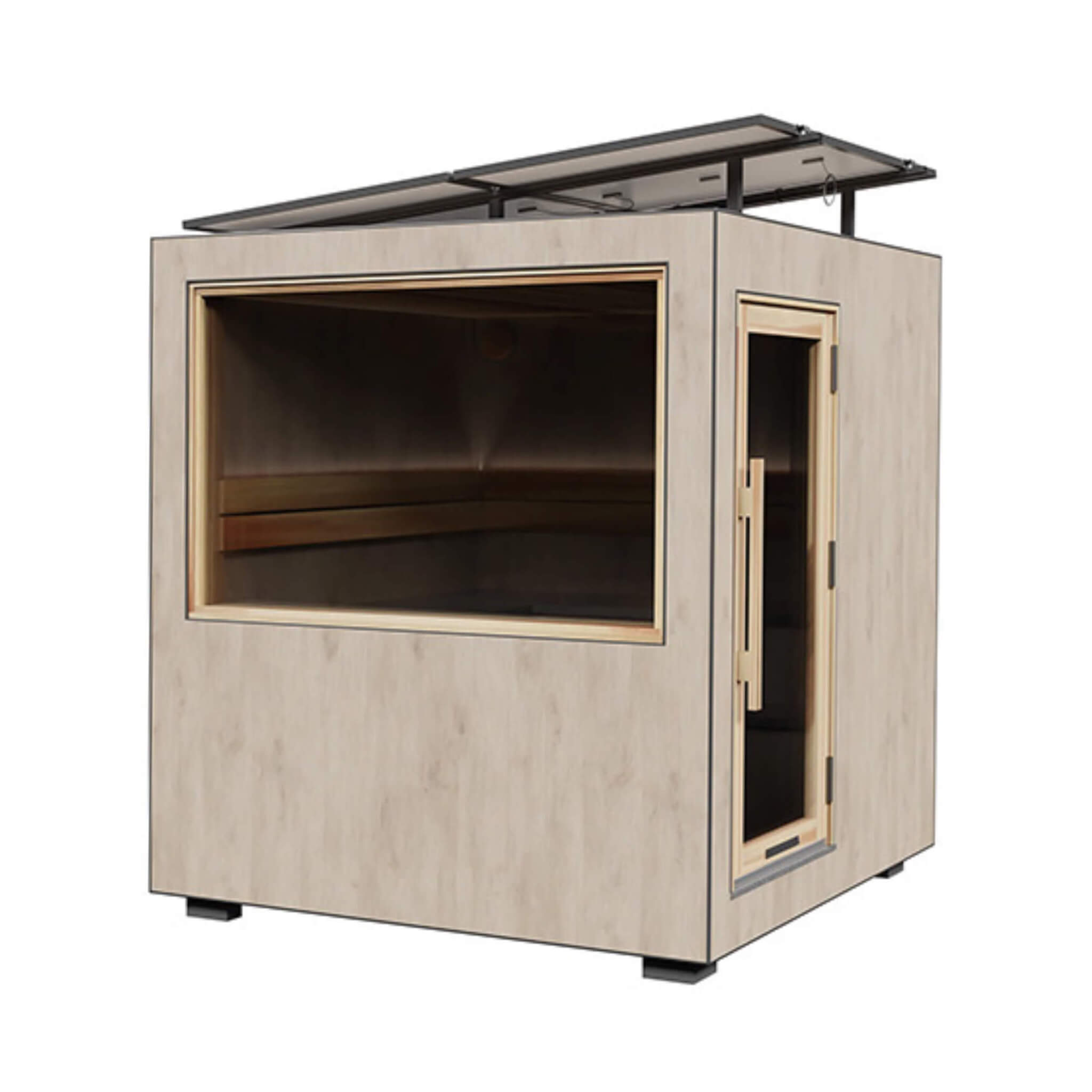 ThermaSol Solaris Fully-Assembled Outdoor Sauna Cabin Medium