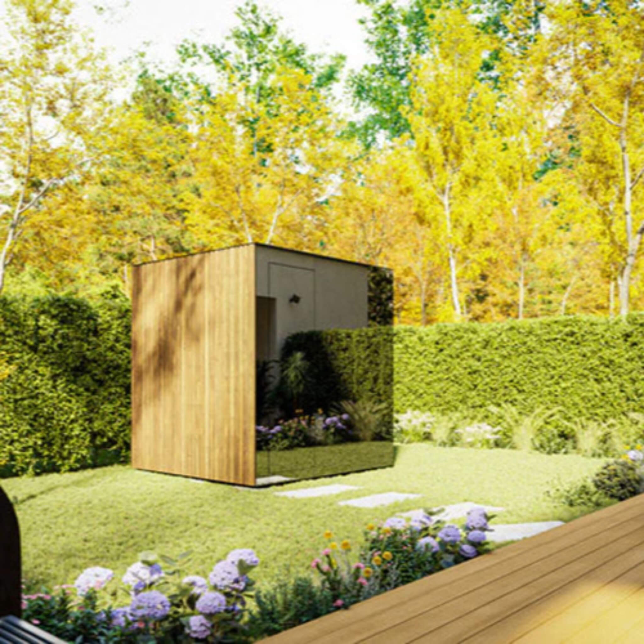 ThermaSol Spectra 4-Person Fully-Assembled Outdoor Sauna Cabin