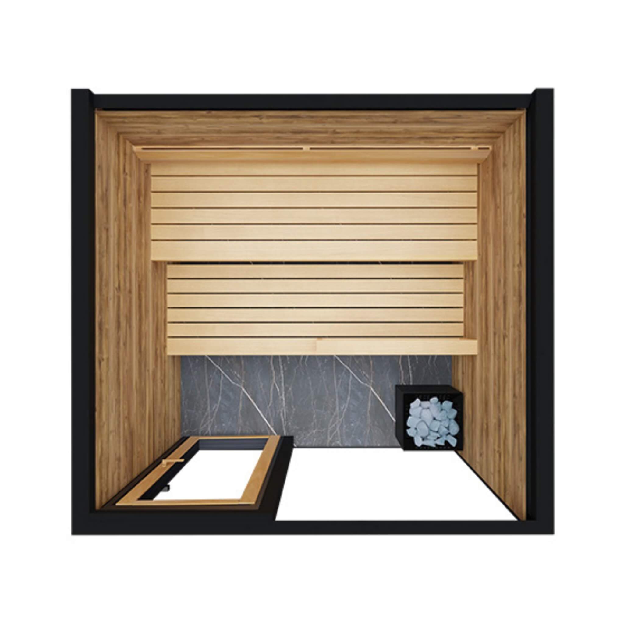 ThermaSol Spectra 4-Person Fully-Assembled Outdoor Sauna Cabin
