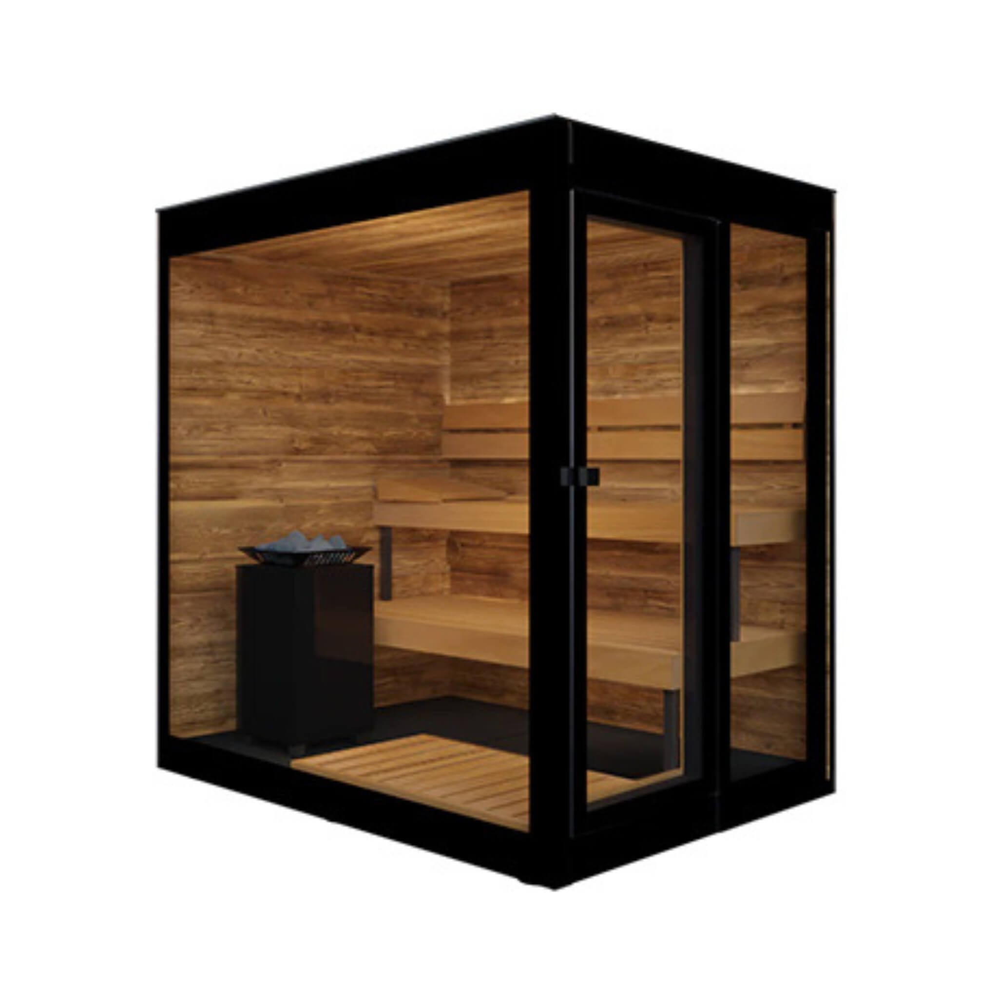 ThermaSol Vera 3-Person Fully-Assembled Outdoor Sauna Cabin