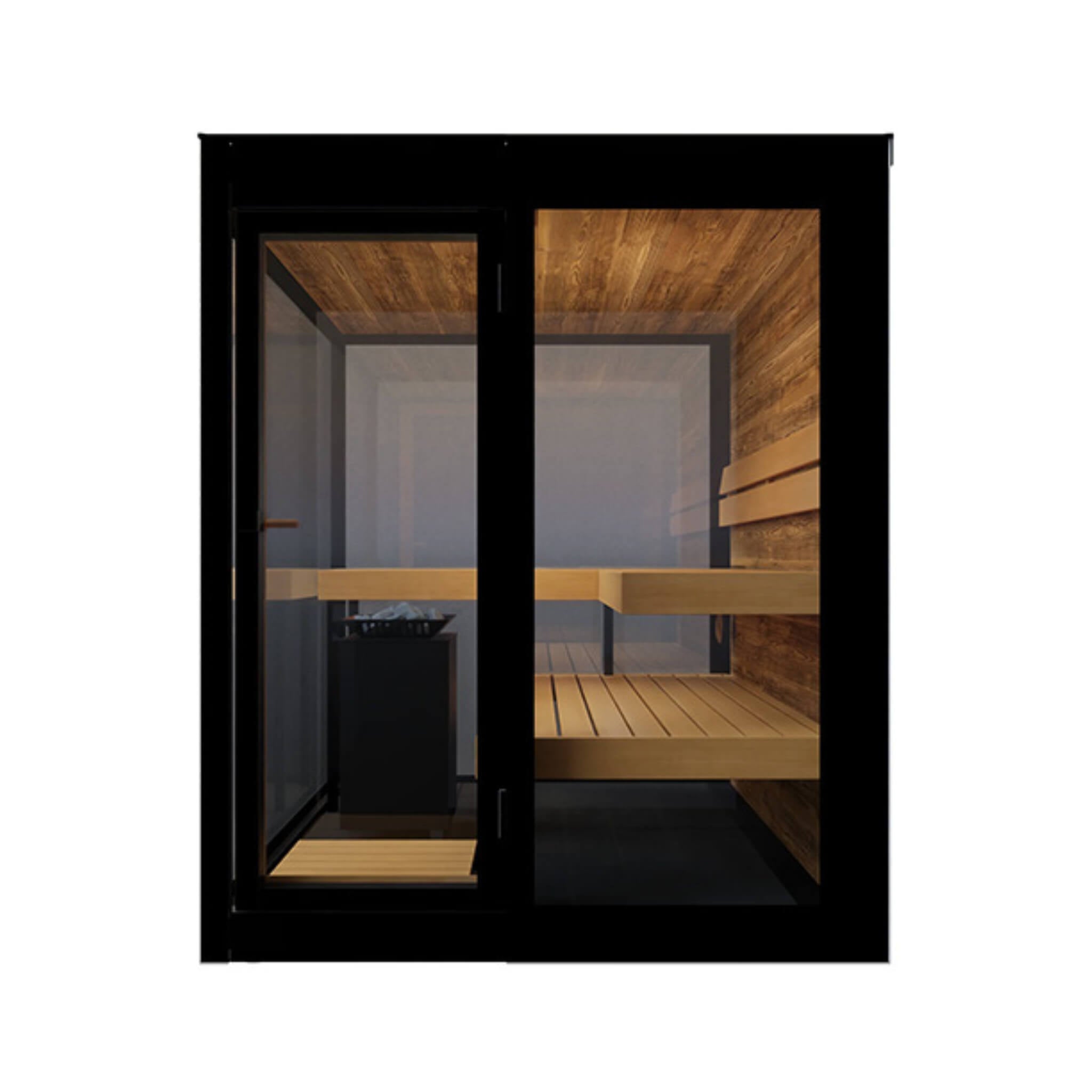 ThermaSol Vue 4-Person Outdoor Mirrored Glass Sauna
